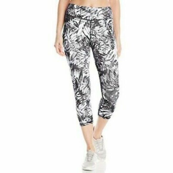 Prana Roxanne Crop Leaf Print Leggings size S - Picture 1 of 6